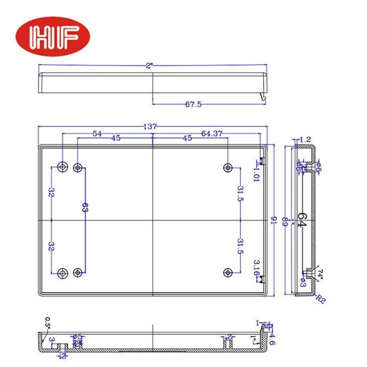 ABS Junction Box Electronic Enclosures Case